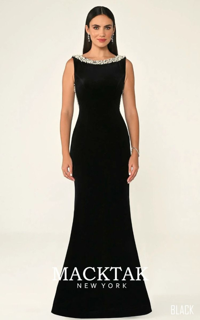Alfa Beta B6823 Evening Dress Velvet Fabric