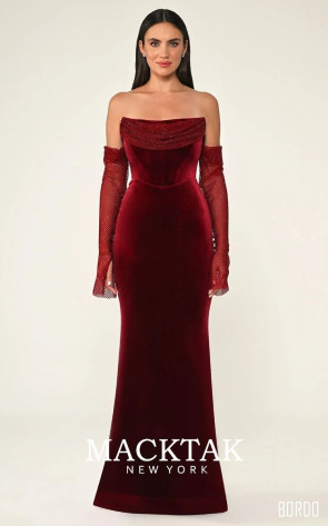 Alfa Beta B6871 Evening Dress Velvet Fabric