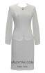 KNY H048 White Front Knit Suit 