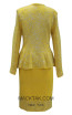 KNY H137 Yellow Back Knit Suit 