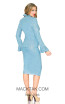 Kourosh 4687 Knit Aqua Back Suit