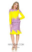 Kourosh 4886 Knit Yellow Pink Front Suit