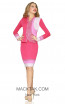 Kourosh 4964 Pink Front Knit Suit