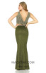 Kourosh Evening 4900 Green Back Dress