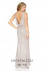 Kourosh Evening 80005 Platinium Back Dress