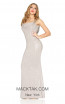 Kourosh Evening 80005 Platinium Front Dress