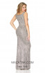 Kourosh Evening 80058 Silver Back Dress