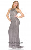 Kourosh Evening 80086 Chrome Front Dress