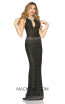 Kourosh Evening 9005 Black Front Dress