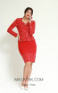 Kourosh H142 Red Front Dress