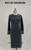 Kourosh KNY Kni KH007 Black Front Dress