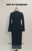 Kourosh KNY Knit KH002 Black Back Dress