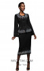 Kourosh KNY Knit KH002 Black Front Dress