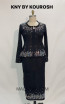 Kourosh KNY Knit KH002 Black Front Dress