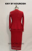 Kourosh KNY Knit KH003 Red Back Dress