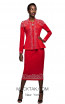 Kourosh KNY Knit KH003 Red Front Dress