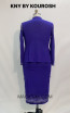 Kourosh KNY Knit KH003 Violet Back Dress