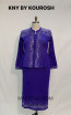 Kourosh KNY Knit KH003 Violet Front Dress