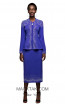 Kourosh KNY Knit KH003 Violet Front Dress