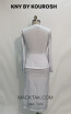 Kourosh KNY Knit KH003 White Back Dress