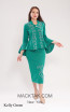 Kourosh KNY Knit KH005 Kelly Green Front Dress