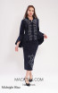 Kourosh KNY Knit KH005 Midnight Blue Front Dress