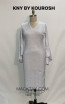 Kourosh KNY Knit KH006 White Front Dress