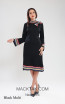 Kourosh KNY Knit KH009 Black Multi Front Dress