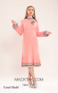 Kourosh KNY Knit KH009 Coral Multi Front Dress