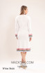 Kourosh KNY Knit KH009 White Multi Back Dress