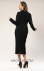 Kourosh KNY Knit KH017 Black Back Dress