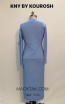 Kourosh KNY Knit KH017 Inca Sky Back Dress