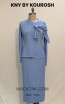 Kourosh KNY Knit KH017 Inca Sky Front Dress