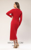 Kourosh KNY Knit KH017 Red gold Back Dress