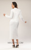 Kourosh KNY Knit KH017 White Back Dress