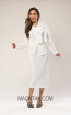 Kourosh KNY Knit KH017 White Front Dress