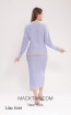 Kourosh KNY Knit KH018 Lilac Gold Back Dress