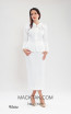 Kourosh KNY Knit KH018 White Front Dress