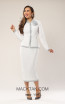 Kourosh KNY Knit KH018 White Silver Front Dress