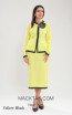 Kourosh KNY Knit KH018 Yellow Black Front Dress