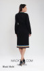 Kourosh KNY Knit KH020 Black Multi Back Dress
