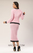 Kourosh KNY Knit KH021 Pink black Back Dress