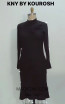 Kourosh KNY Knit KH022 Black Front Dress