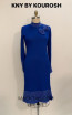 Kourosh KNY Knit KH022 Royal Blue Front Dress