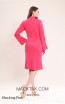 Kourosh KNY Knit KH022 Shocking Pink Back Dress
