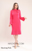 Kourosh KNY Knit KH022 Shocking Pink Front Dress