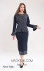 Kourosh KNY Knit KH034 Navy Blue Front Dress