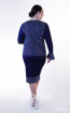 Kourosh KNY Knit KH034 Navy Blue Long Sleeve Dress