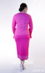 Kourosh KNY Knit KH034 Shocking Pink Back Dress