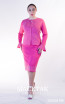 Kourosh KNY Knit KH034 Shocking Pink Front Dress